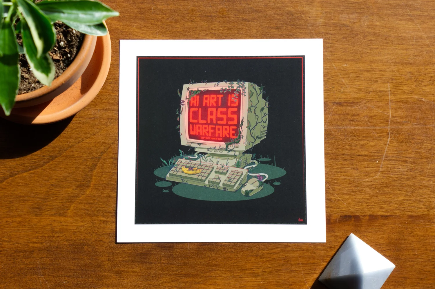 AI ART IS CLASS WARFARE Art Print