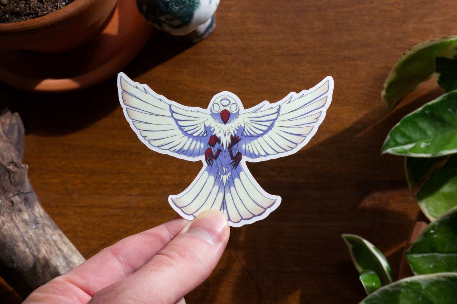 Divine Flight 4" Matte Sticker
