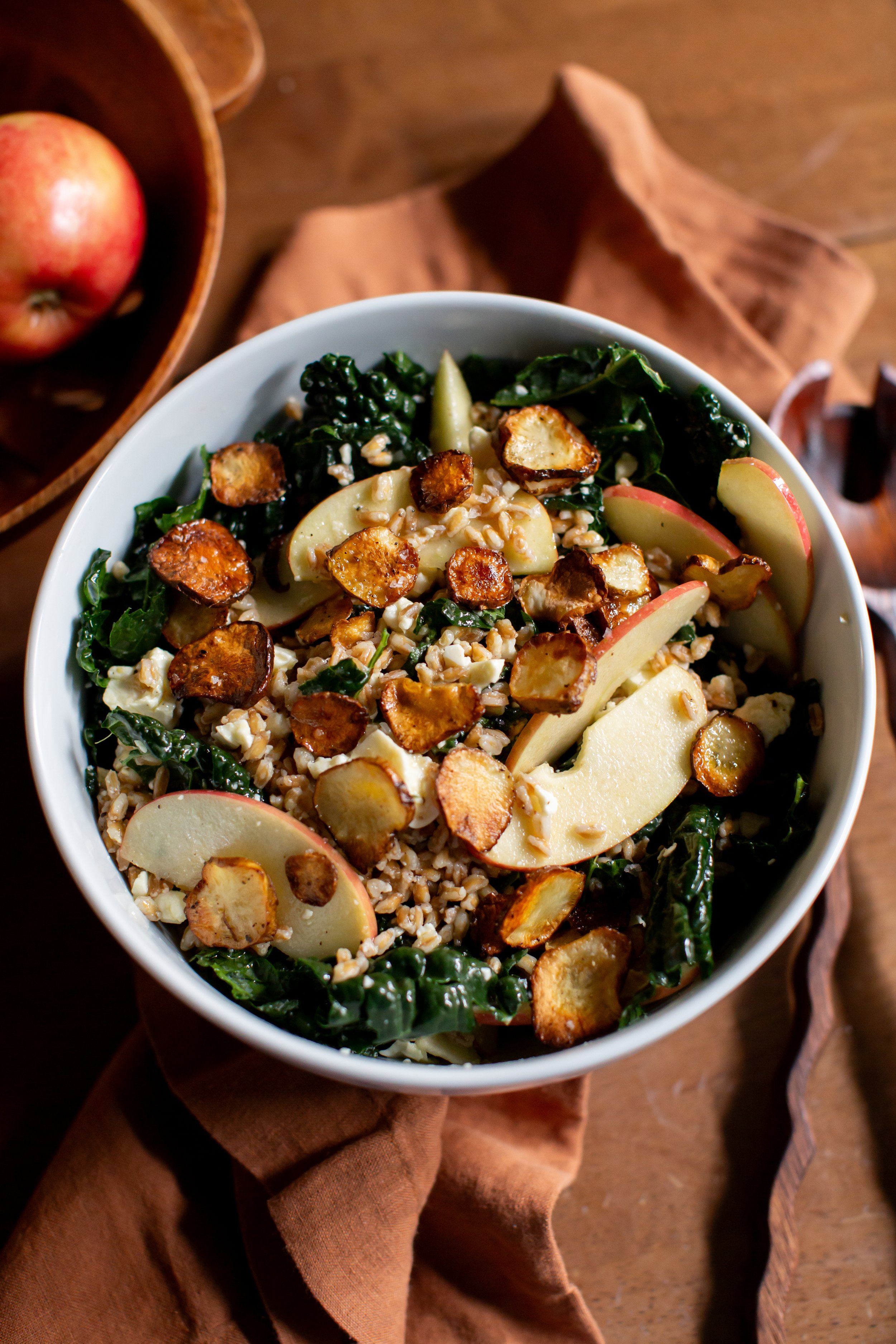 Winter Farro Salad with Roasted Sunchokes