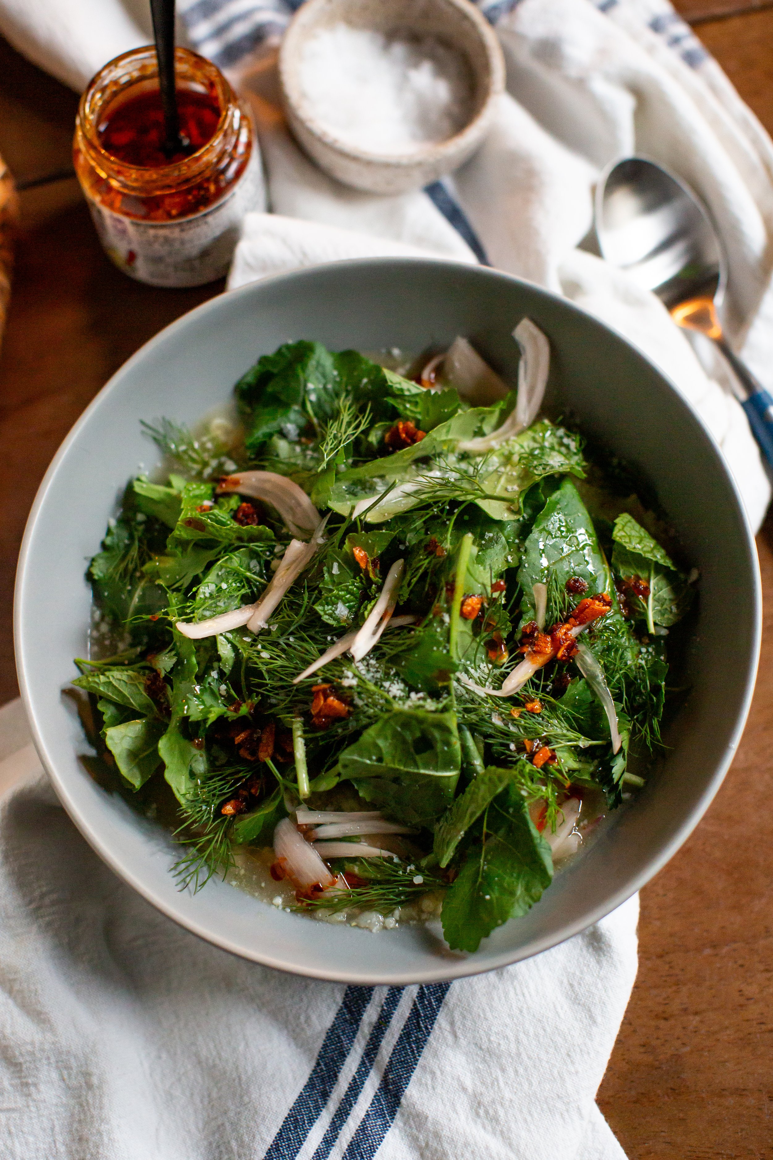 Herby Rotisserie Chicken &amp; Rice Soup