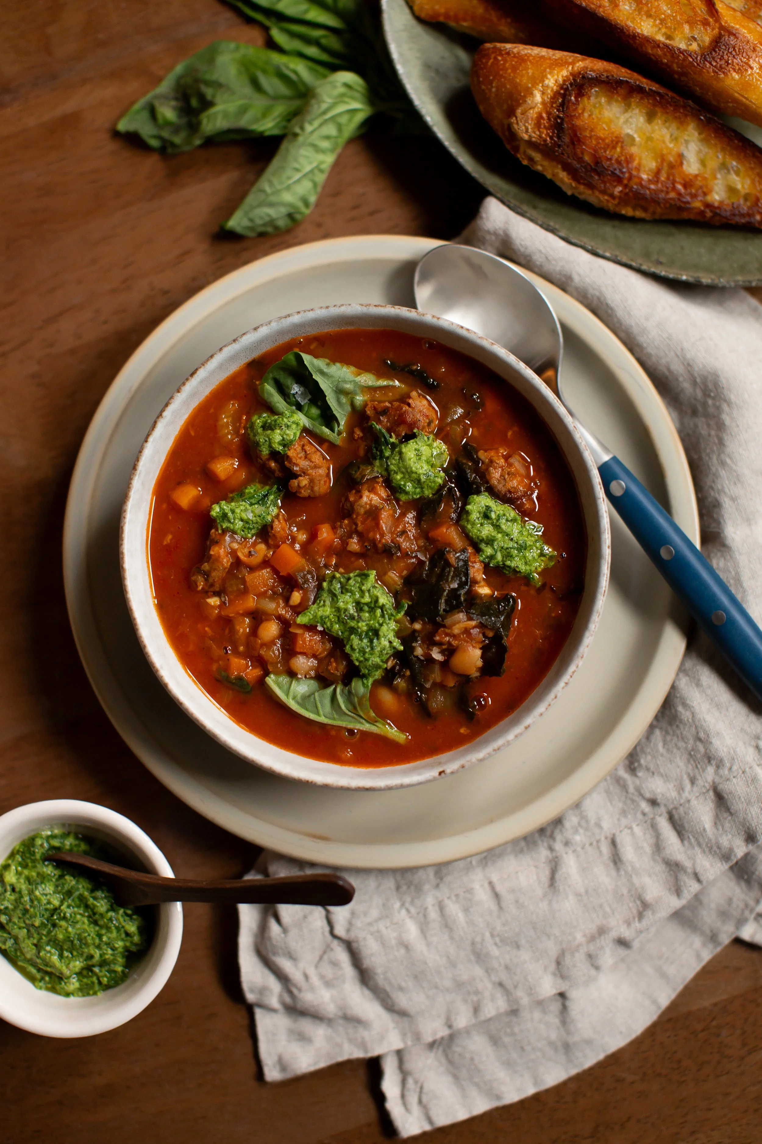 Tuscan Style Sausage &amp; White Bean Soup