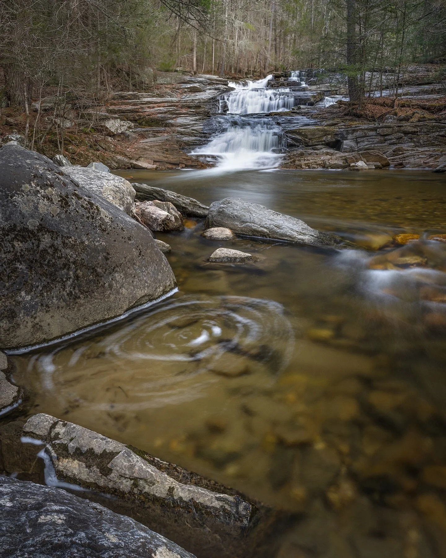 I visited a new place today with friends and our kids. In between fighting over who has a better stick and trying to make sure no one took an unintended swim, I grabbed this shot quickly. I&rsquo;ll be back soon to explore more intimately. Very cool 