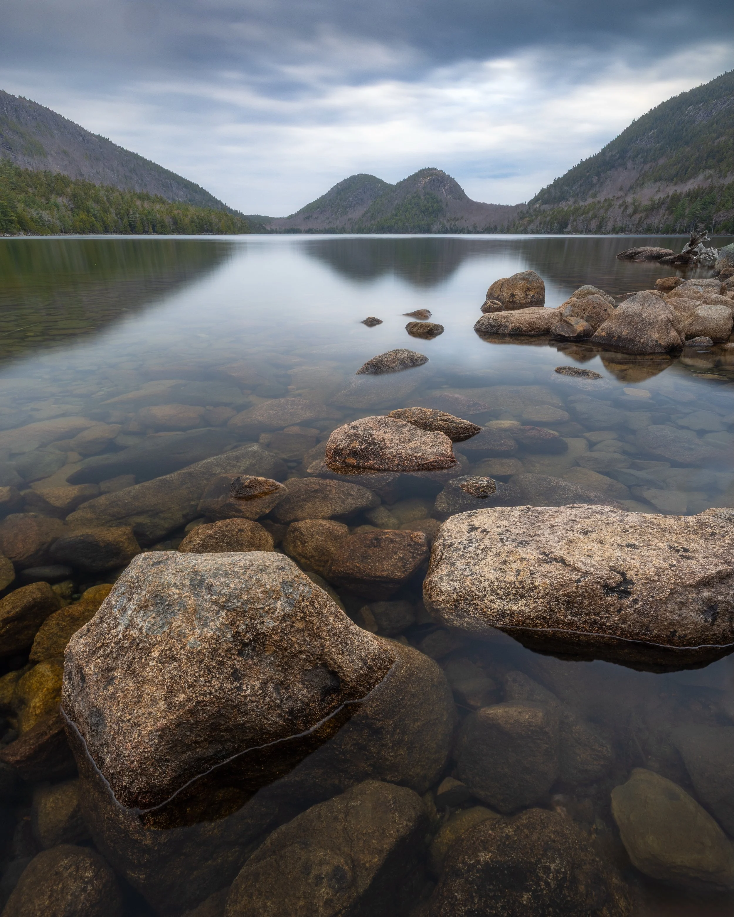 The last set of new Acadia images is from Jordan Pond. Another classic location. On both visits, we got similar moody and stormy conditions. I&rsquo;ve shot here at least 5 times, but I never did the loop around the pond. It was such a beautiful expe