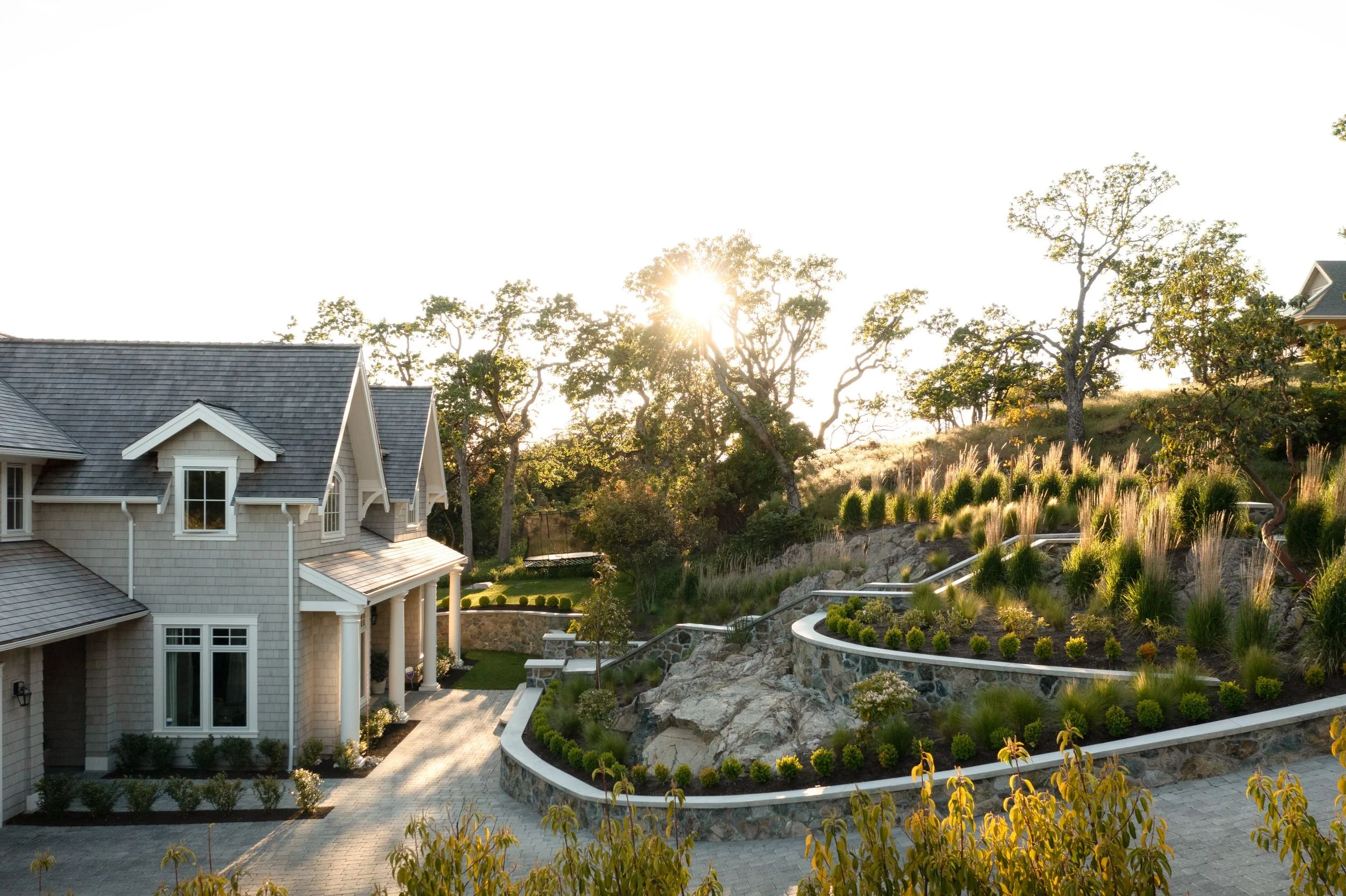Architectural photography of a custom residential home in Victoria, BC