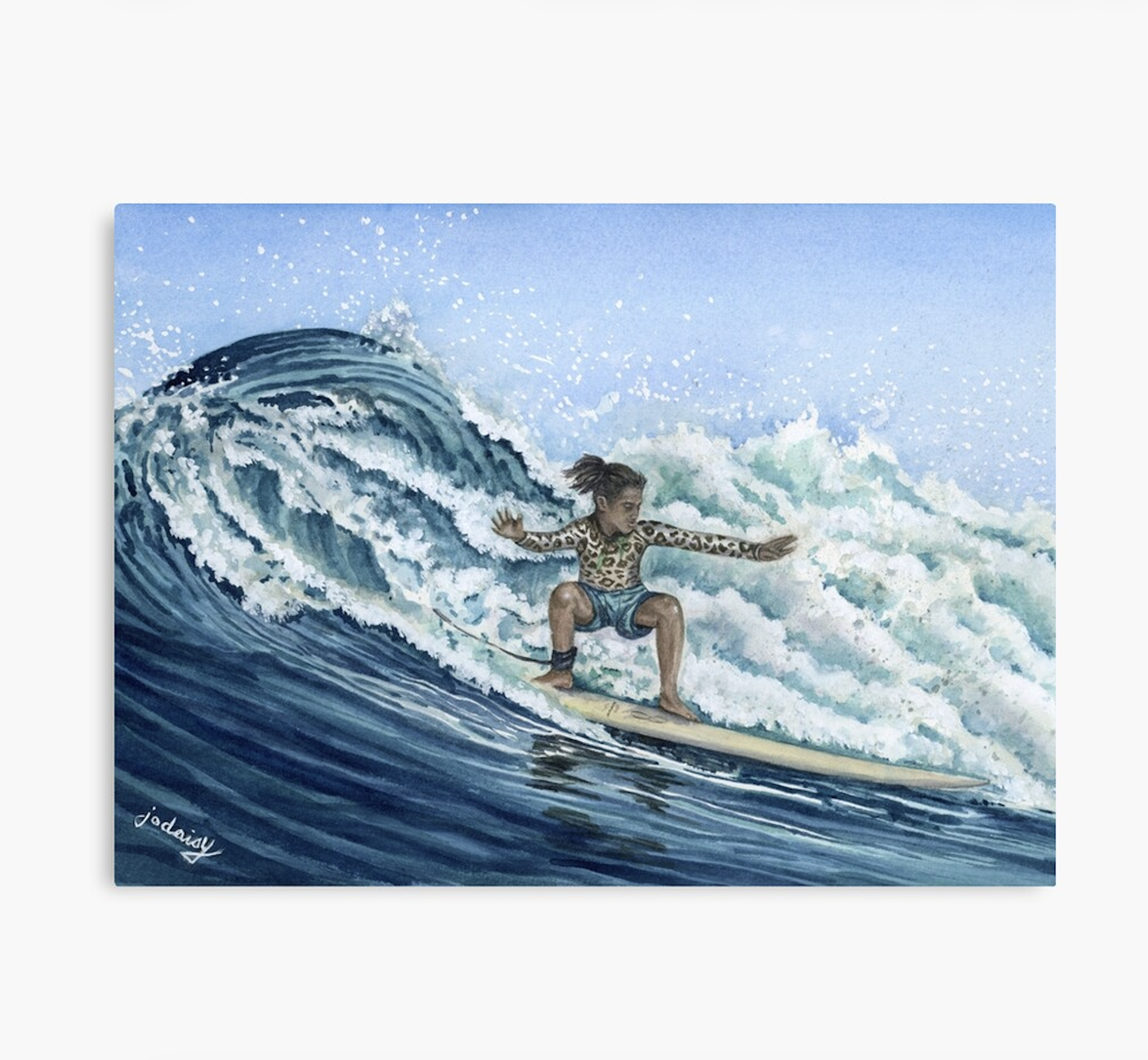 Surfer Girl, Fiji Art Print