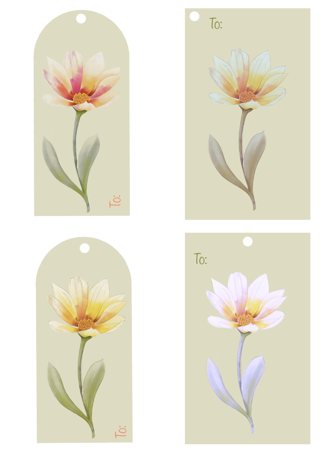 New Spring Gift Tags