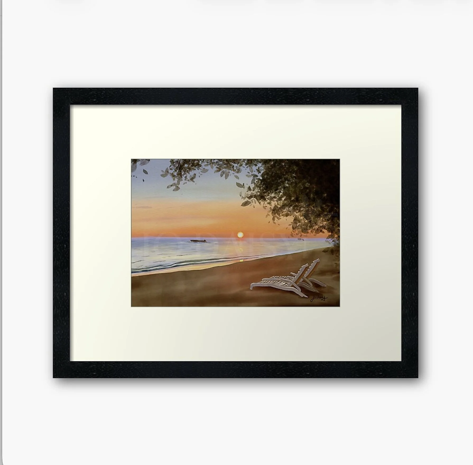 Malolo Sunset Framed WM.jpg