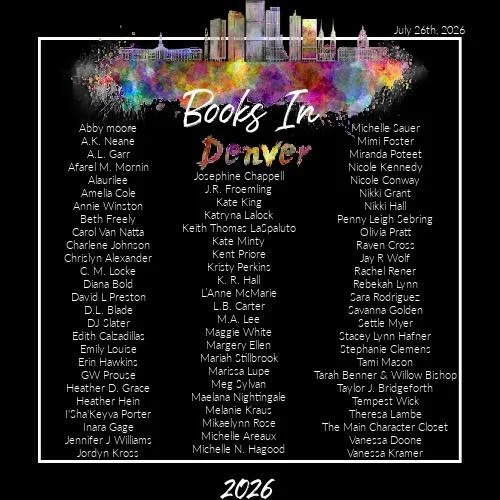 list of signing authors for Books In Denver 2026
