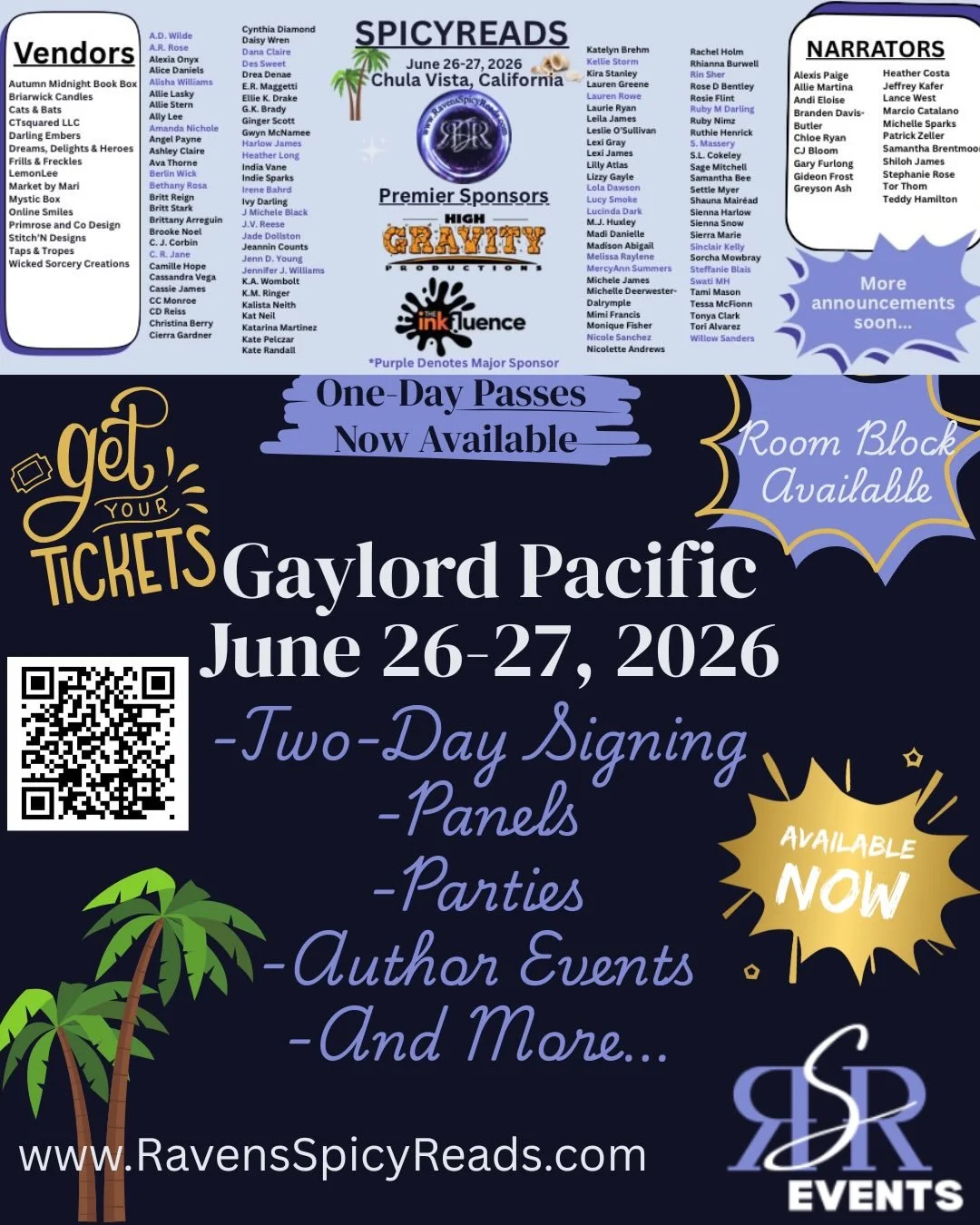 Event poster for Raven's Spicy Reads