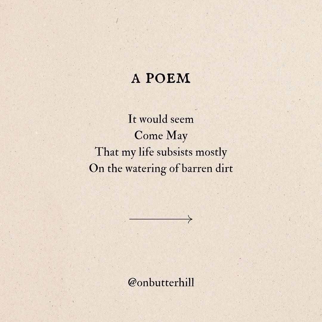 A spring poem. 🌱