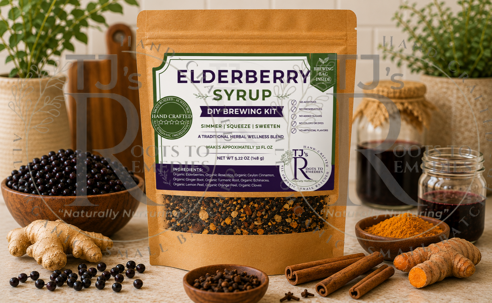 DIY Brewing Kit: Organic Elderberry Syrup