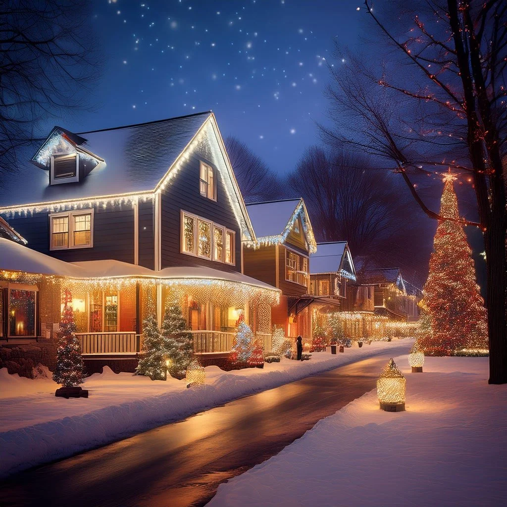 Issaquah night festive holiday