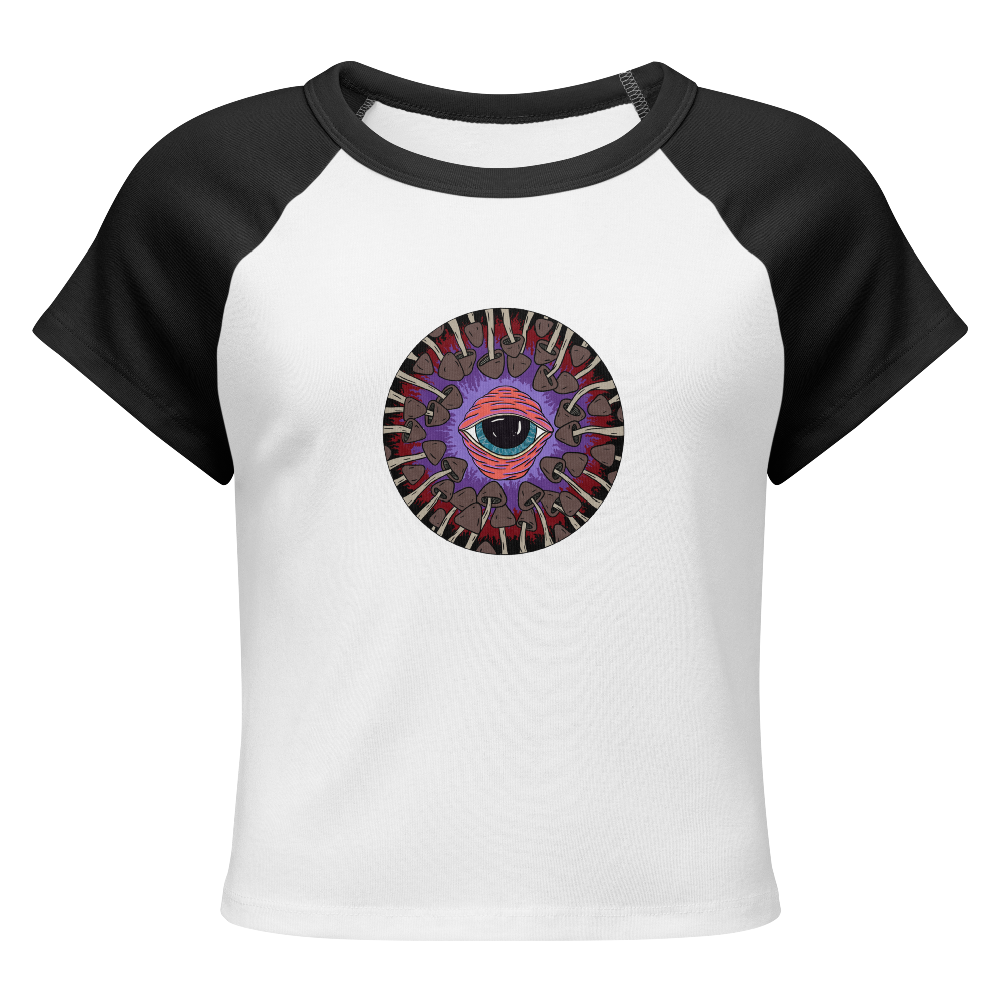 womens-micro-rib-raglan-baby-tee-white-black-front-6a177a93bb620.png