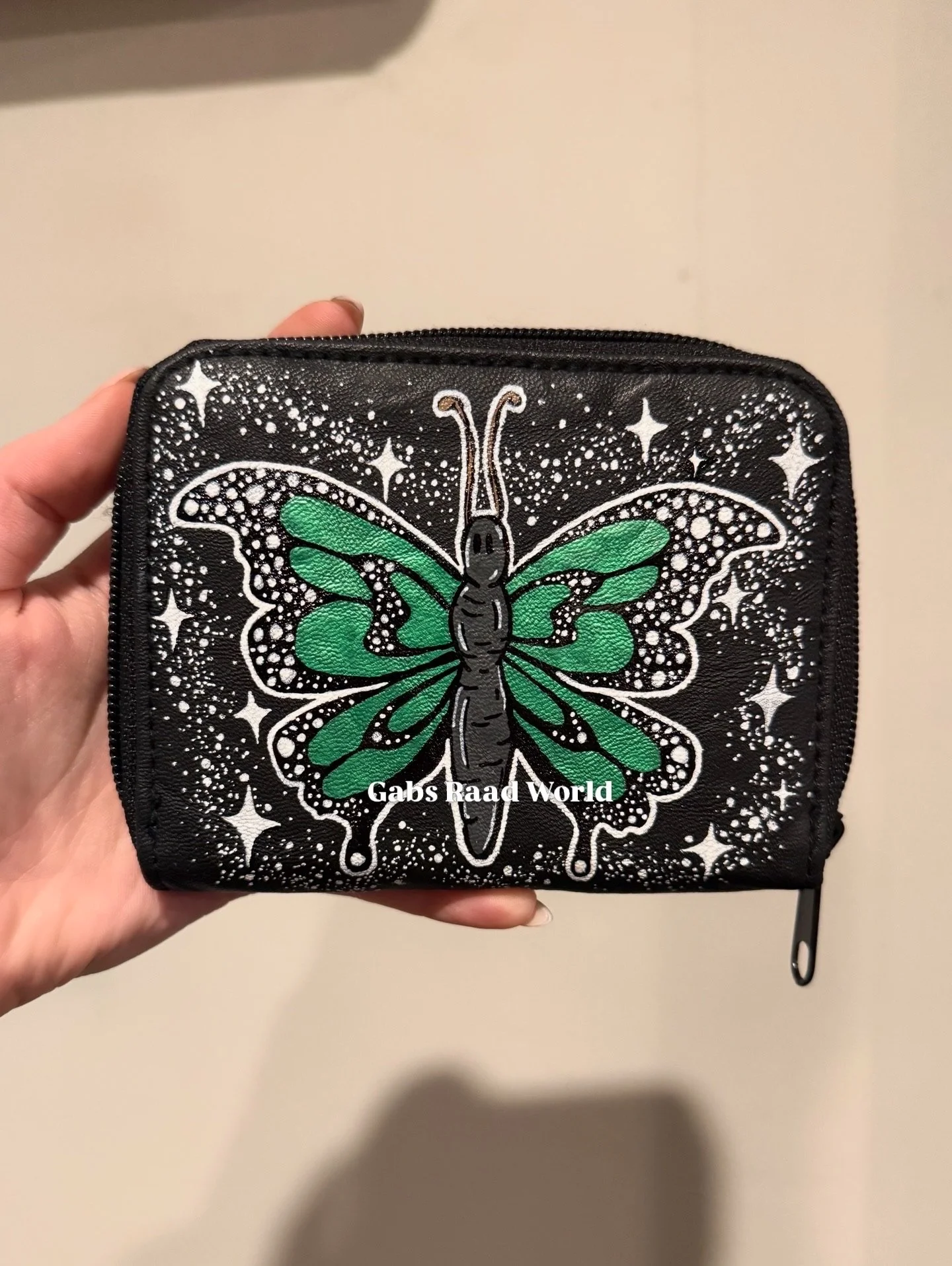 Motivational Reminder & Butterfly Up-Cycled Wallet