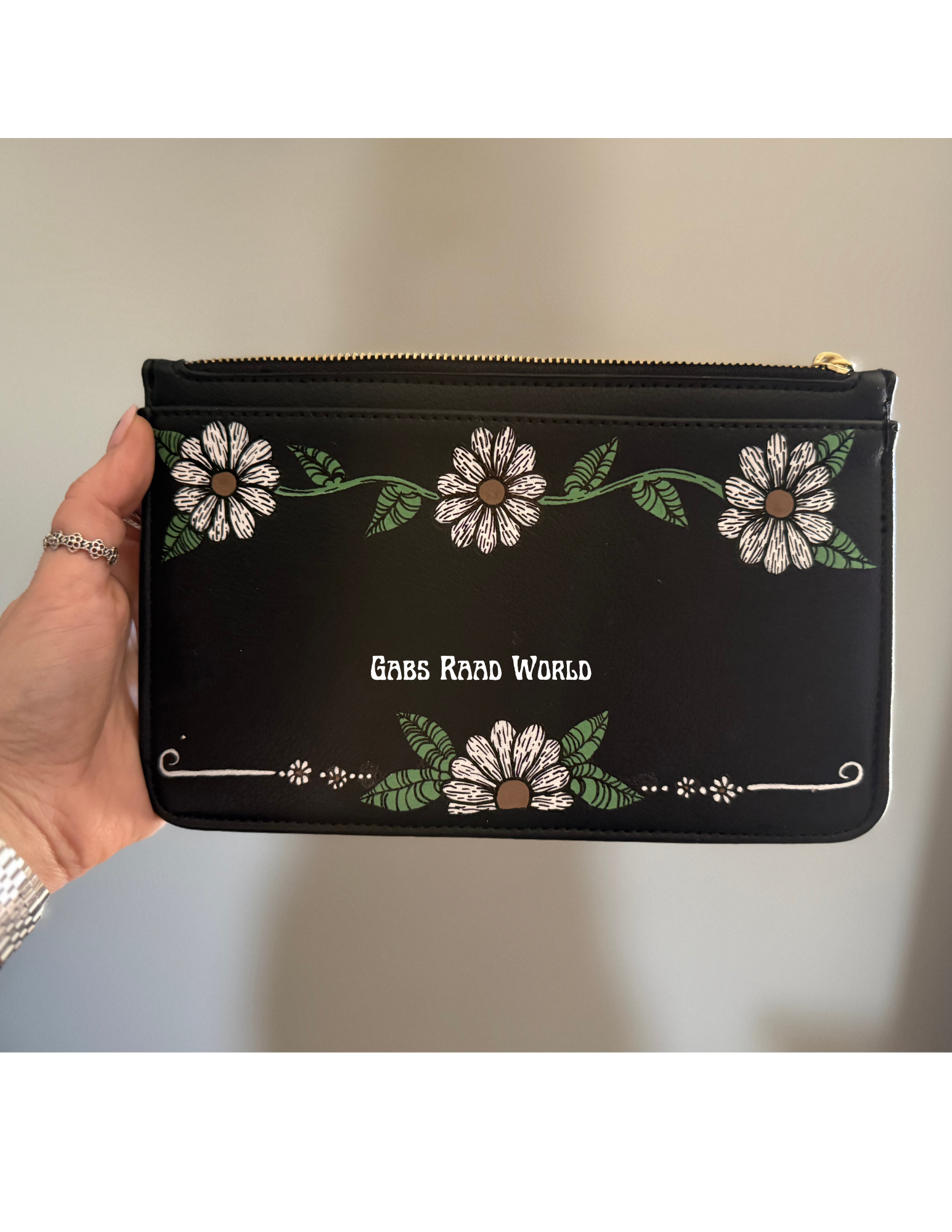 Daisy Up-Cycled Clutch