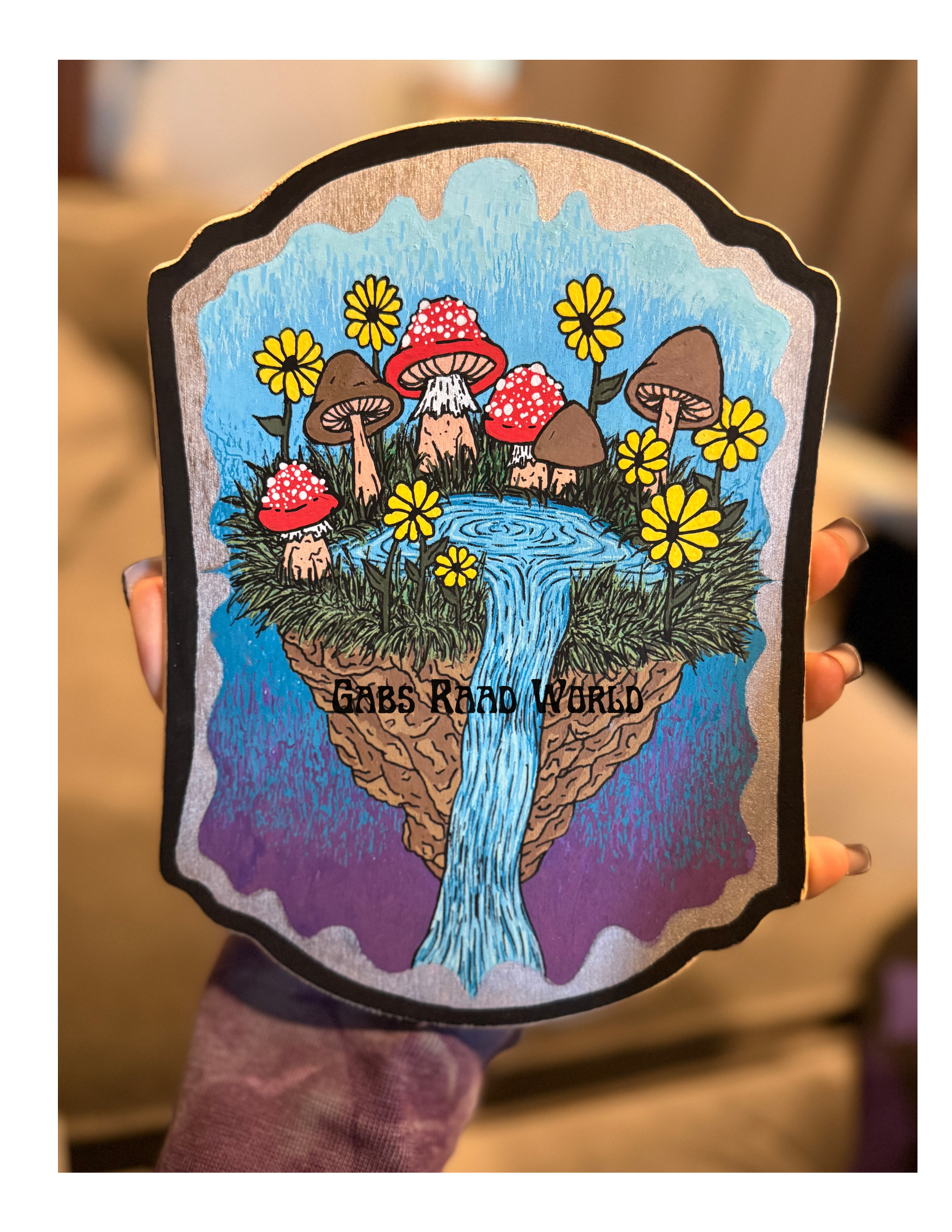 With Growth Comes Letting Go: 5"x7" Wooden Slab