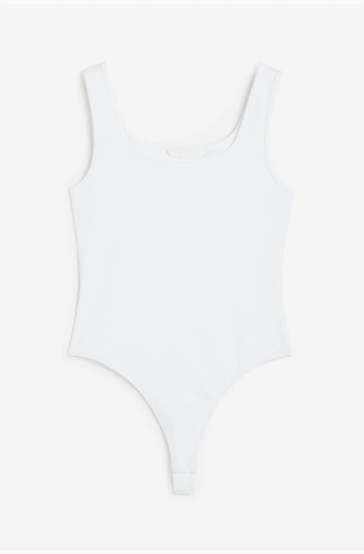 Square -neck  Thong Bodysuit 