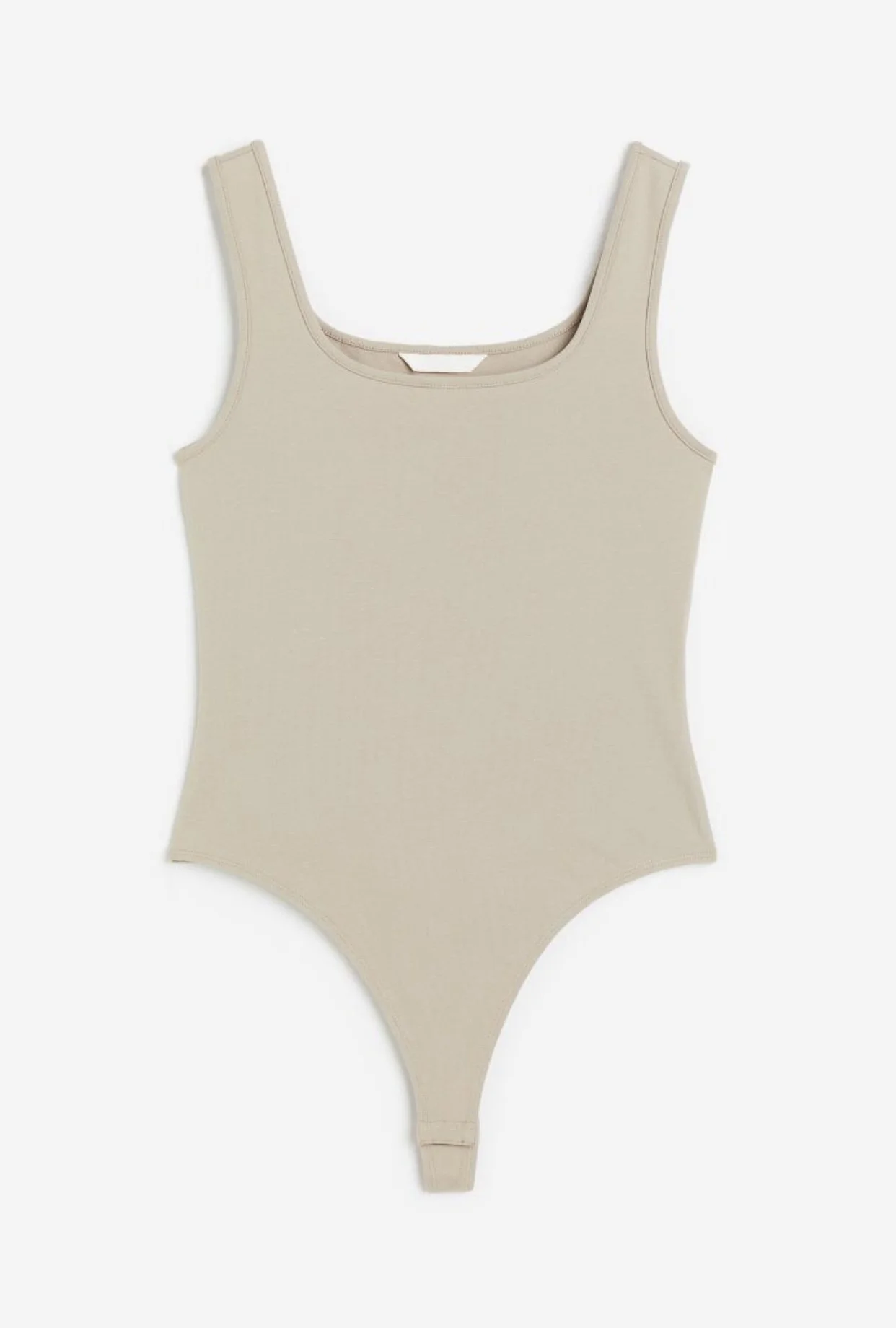 Square-neck Thong Bodysuit