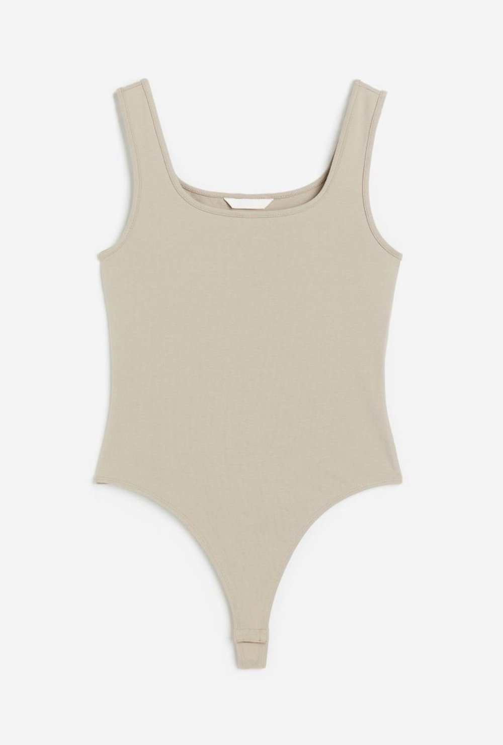 Square-neck Thong Bodysuit