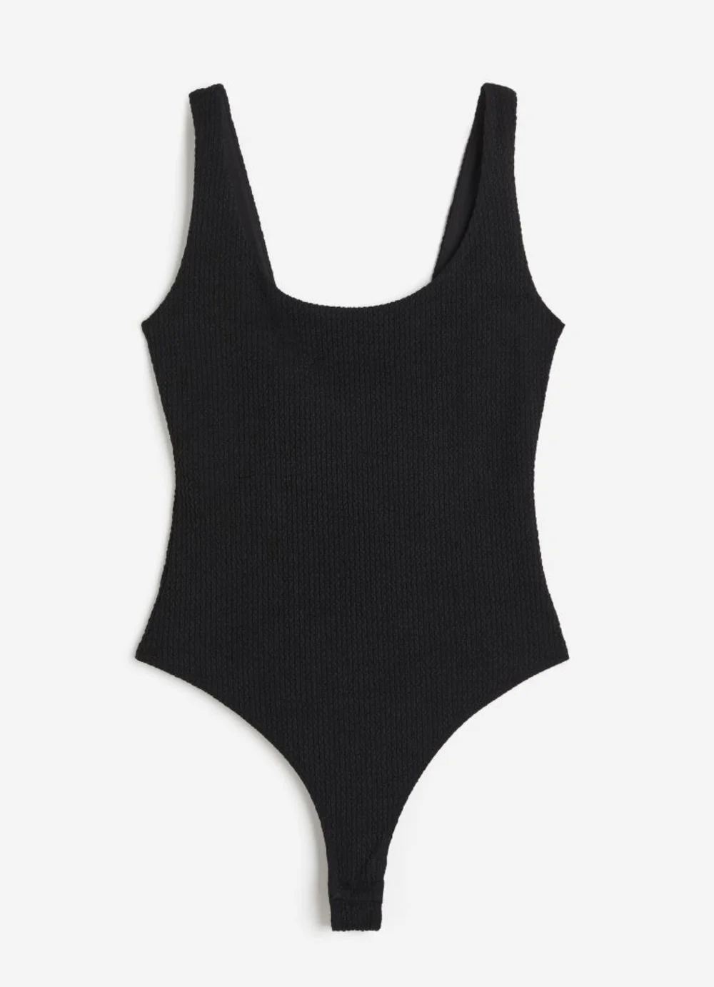Textured thong bodysuit 