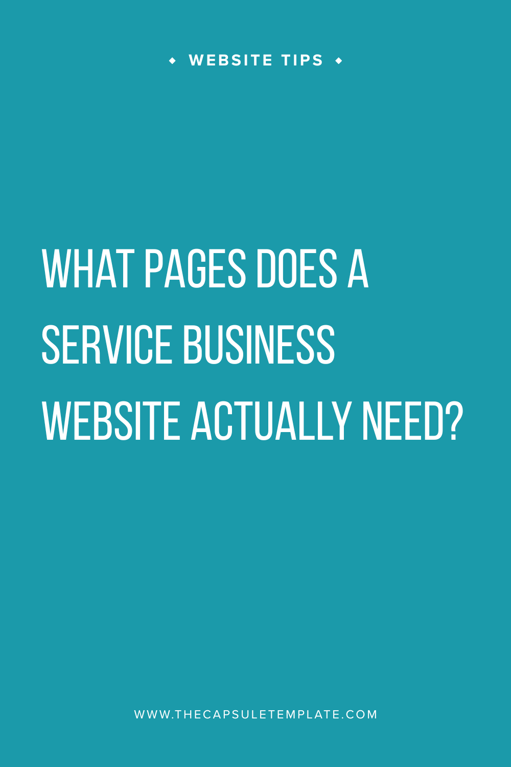 What Pages Does a Service Business Website Actually Need?