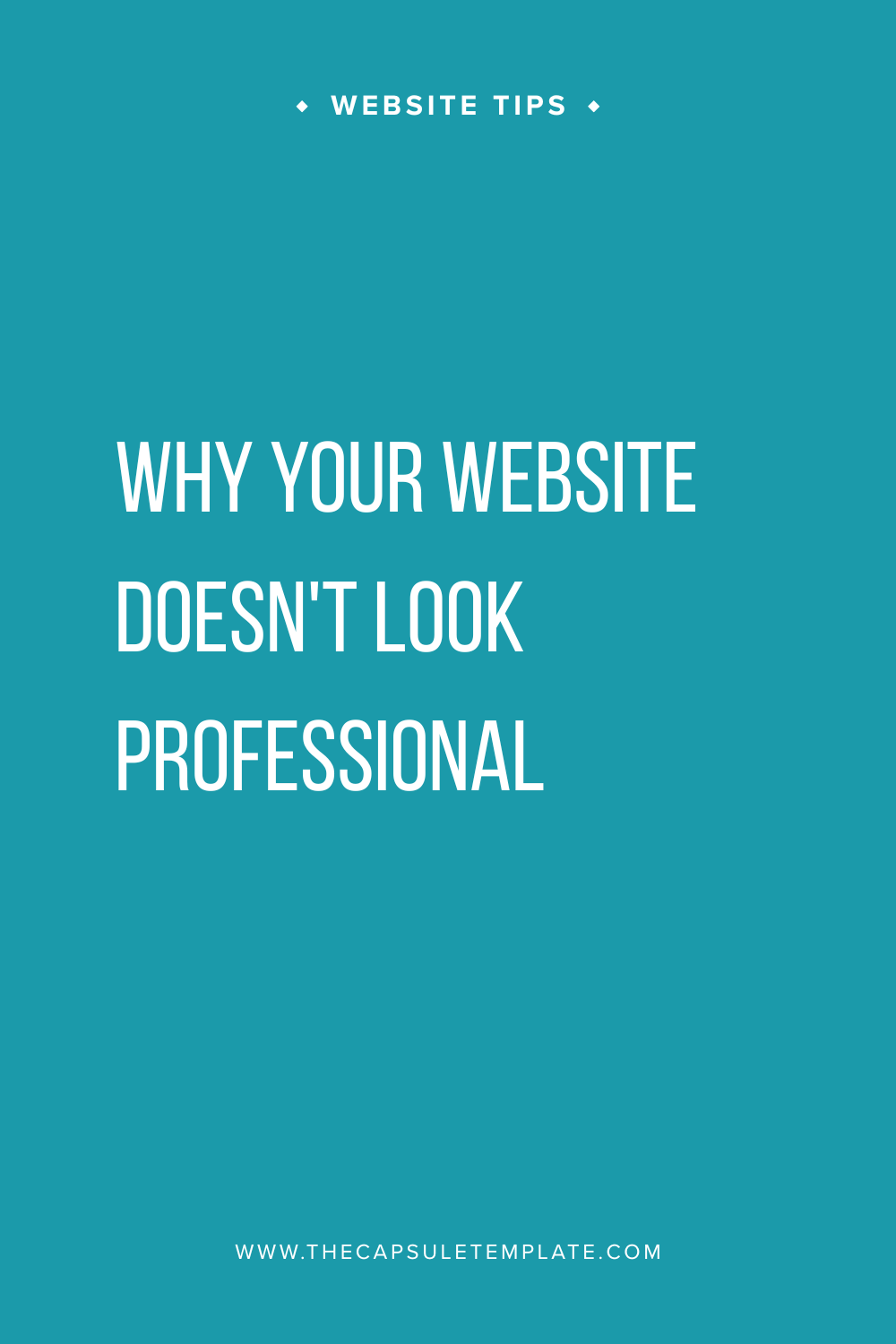 Blog post title graphic: Why your website doesn't look professional anymore