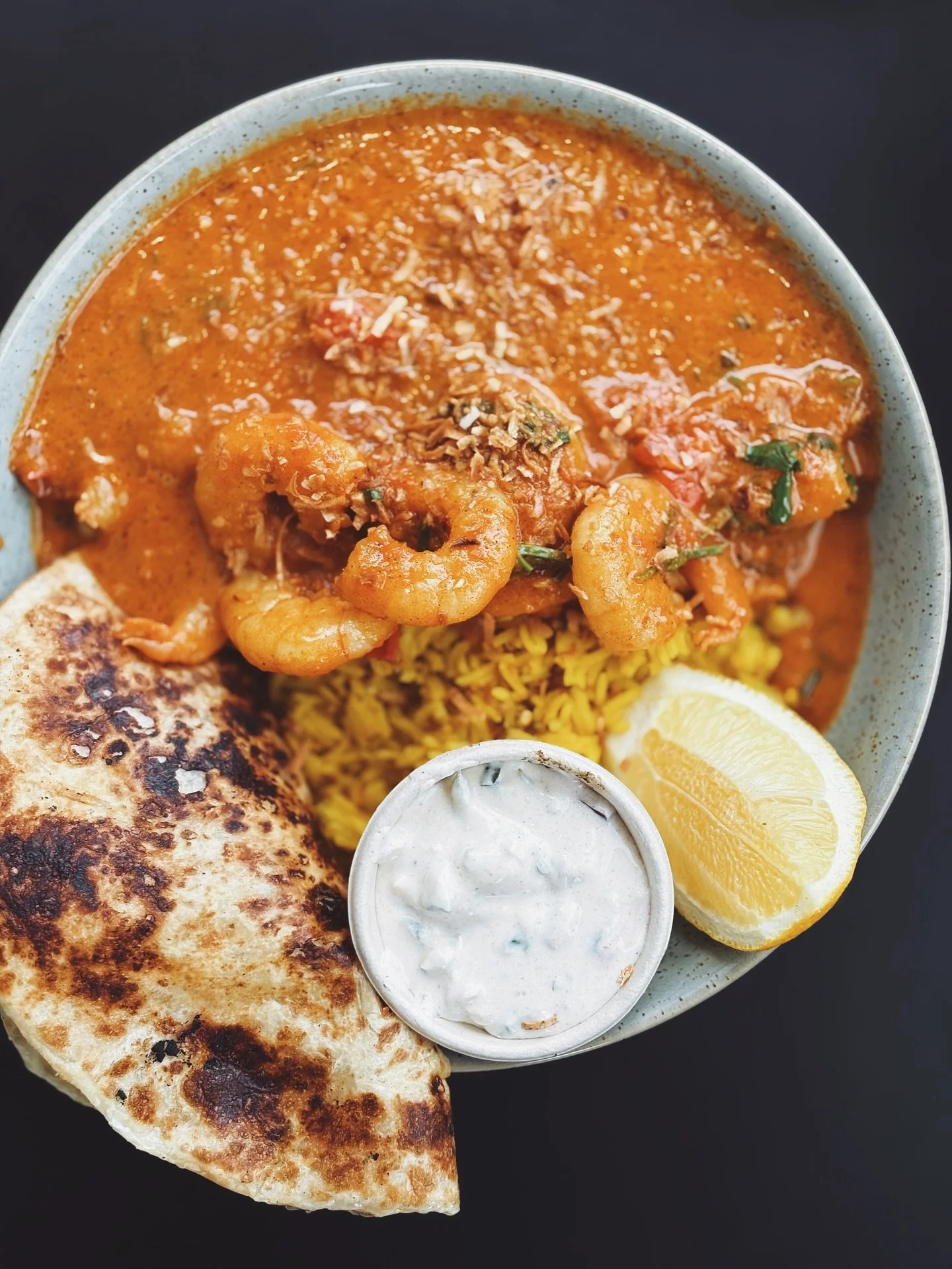 💫 8 years 💫 

Thank you to all you lovely folk who came out today and wished us a happy anniversary - some of you have been visiting us since day 1! 

It was a perfect day for our prawn curry special, with the added deliciousness of roti and raita,