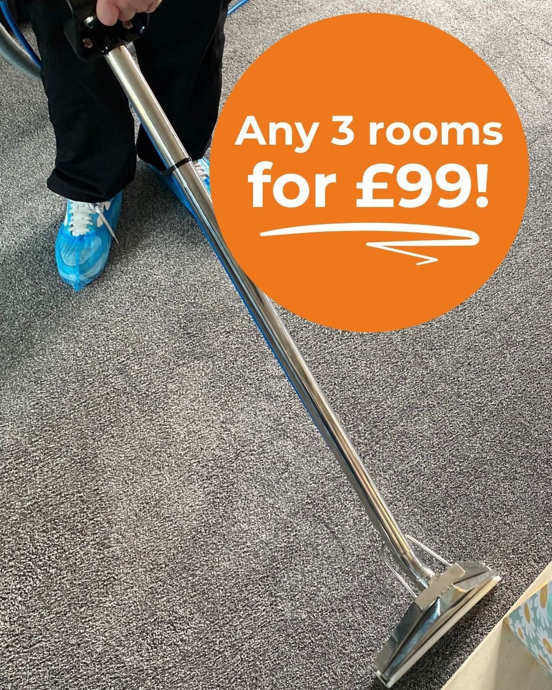 AMAZING DEAL ALERT! 📣⁠
⁠
Any 3 rooms for just &pound;99! ⁠
⁠
🧽 Only NCCA Member in the Braintree Area ⁠
🧽 State of the art equipment⁠
🧽 Truly independent⁠
🧽 Servicing all of Essex!⁠
⁠
Call 01376 618373 to book your appointment! ⁠
⁠
*any addition