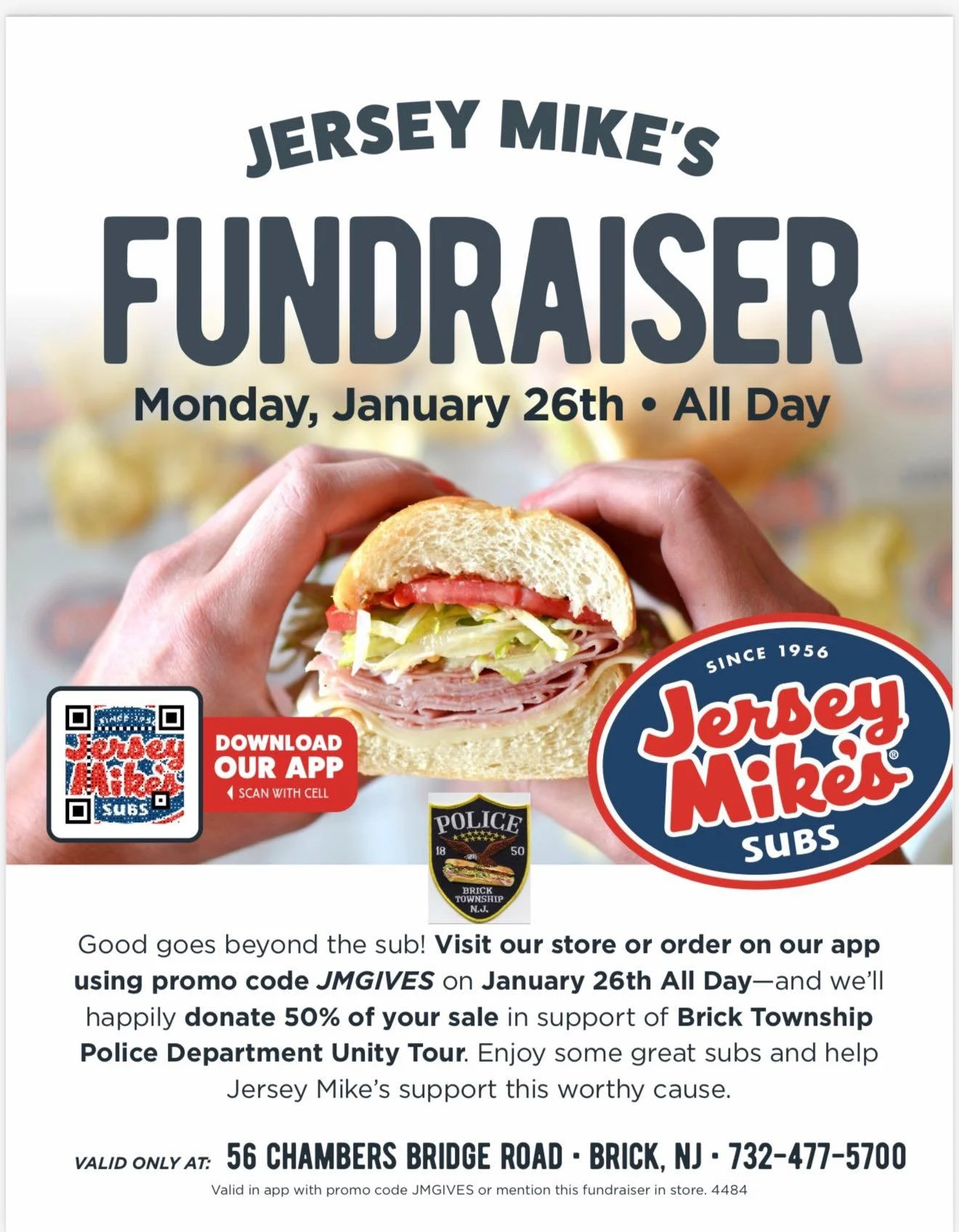 Jersey Mike's Fundraiser