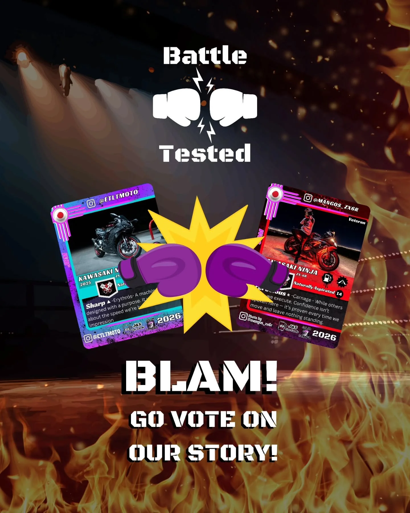 2 brothers, one arena! Only one can get a set of gloves this competition... so who will it be?

Go vote on our story and tell us who you think should win! It's the only way to vote so don't delay!

Votes are tallied at 10pm mountain. 

Visit our webs