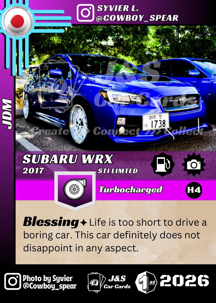 J&S 1st Edition - Subaru WRX