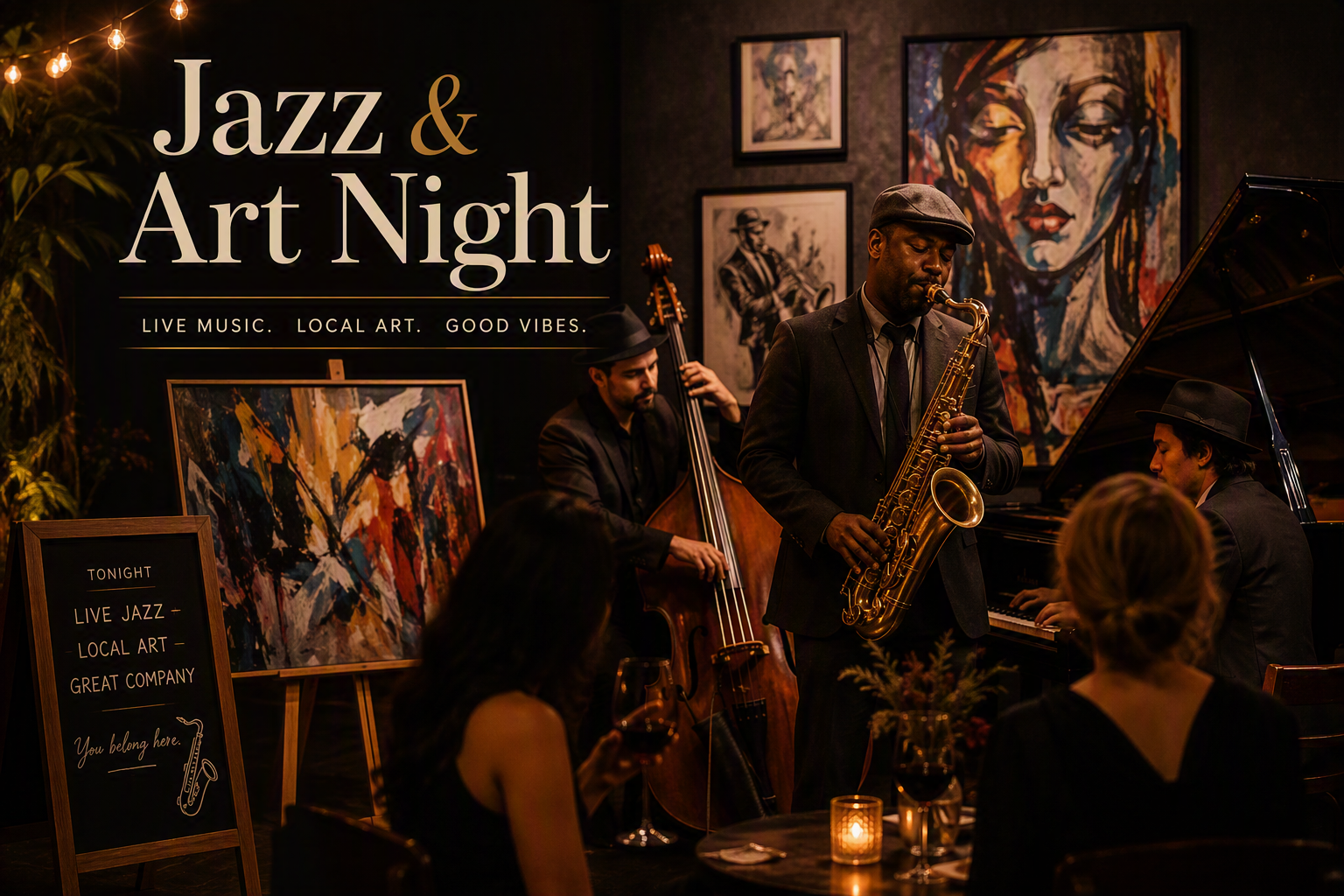 St Cath’s Jazz and Art Night (Solo)