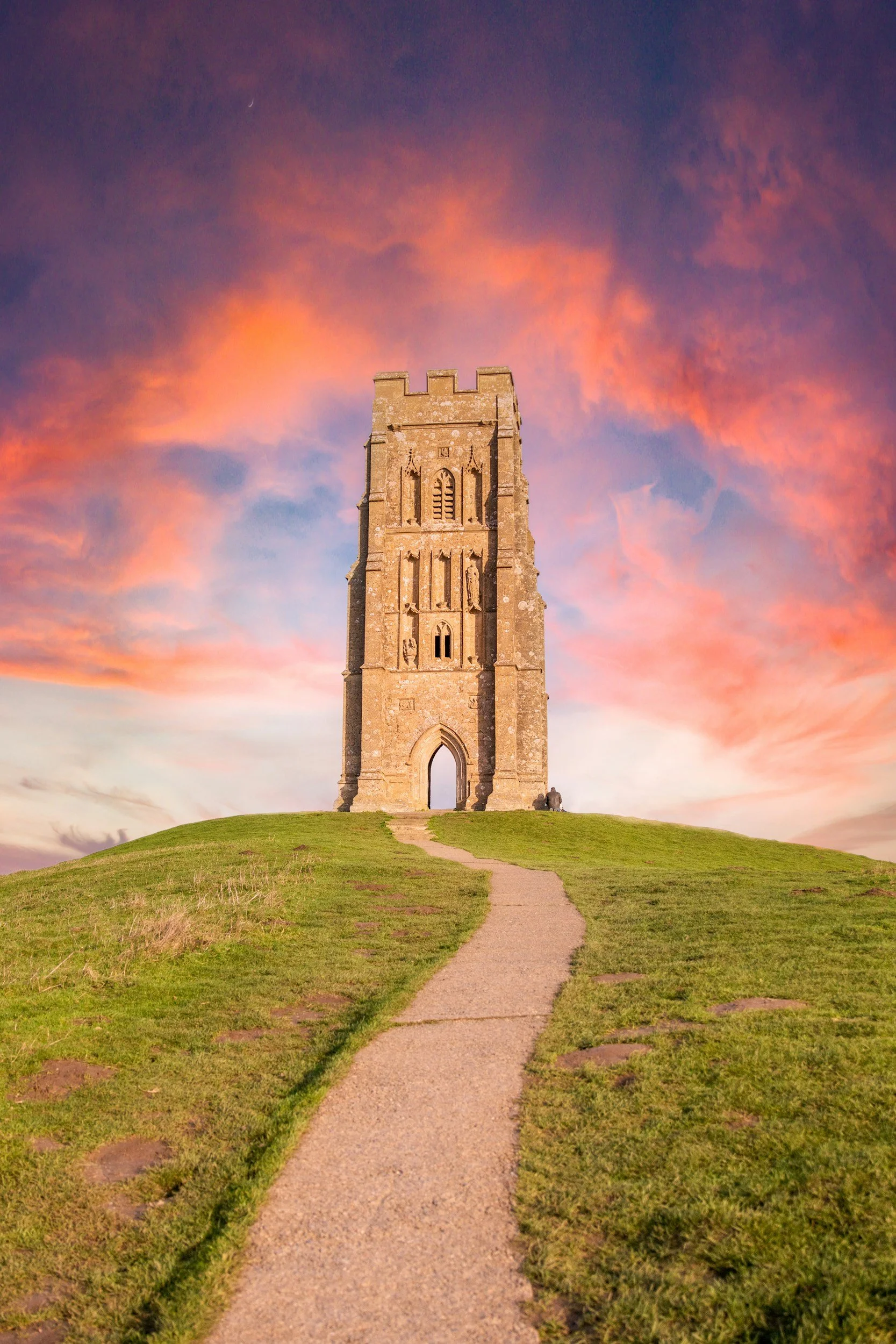 Glastonbury Tor - we'll be dry and warm in the Town Hall though