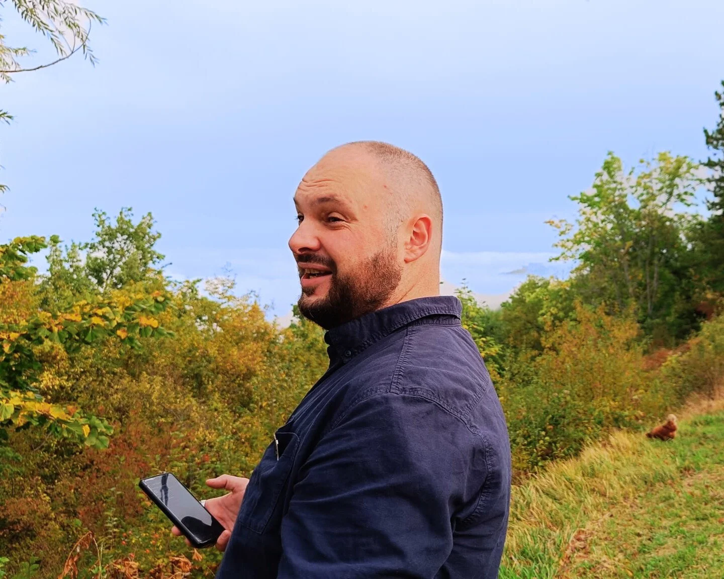 Taking a break at the Occult Retreat in San Leo, October 2024