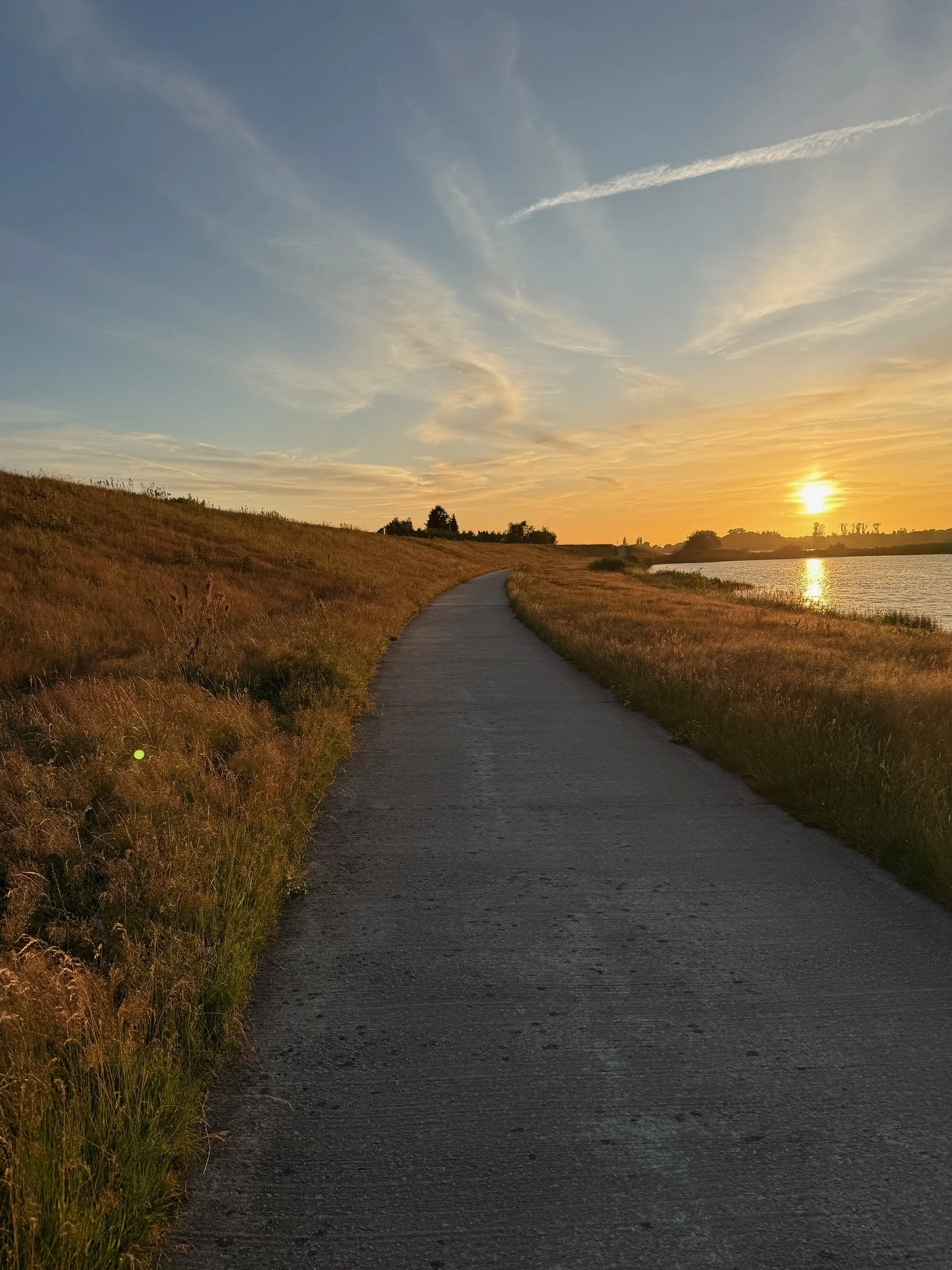 Elbdeich bei Sonnenuntergang in unmittelbarer Nähe der Elbe04 Location