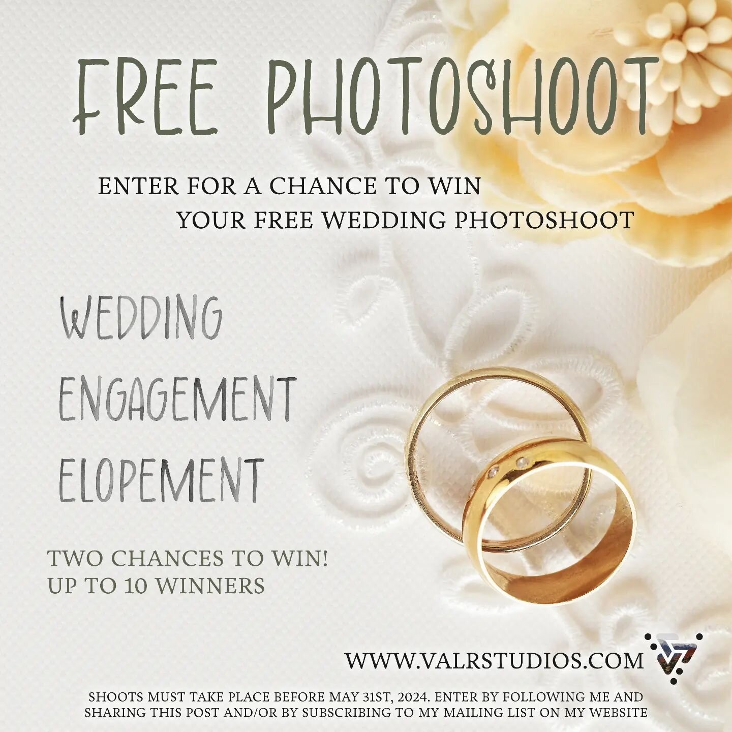 ✨GIVEAWAY: Photoshoots!✨
We&rsquo;re on a mission to capture love in its purest form and we need YOUR story! Valkyrie Visions is giving away a total of 10 FREE photoshoots to 10 lucky winners&mdash;we still have time for 6 more winners

🤞HOW TO ENTE
