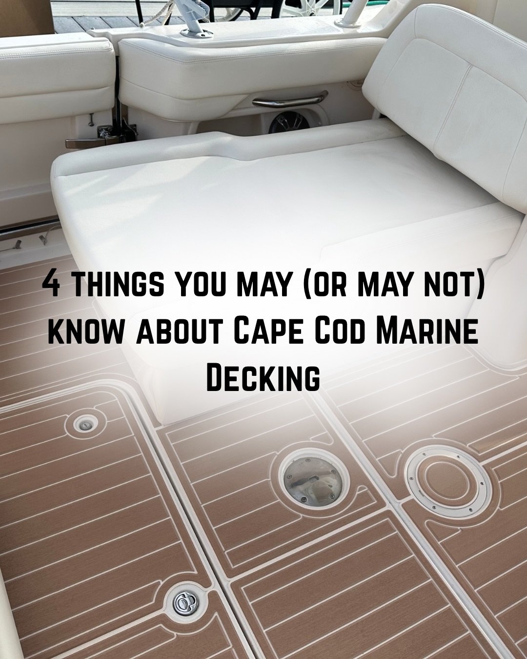 A few things you may (or may not) know about us 👇

1️⃣Certified MarineMat and PermaTeek installers
2️⃣MarineMat offers 40+ colors, 11 textures, 6 routing patterns, and 3 thickness options &mdash; fully customizable to your boat
3️⃣ We proudly servic
