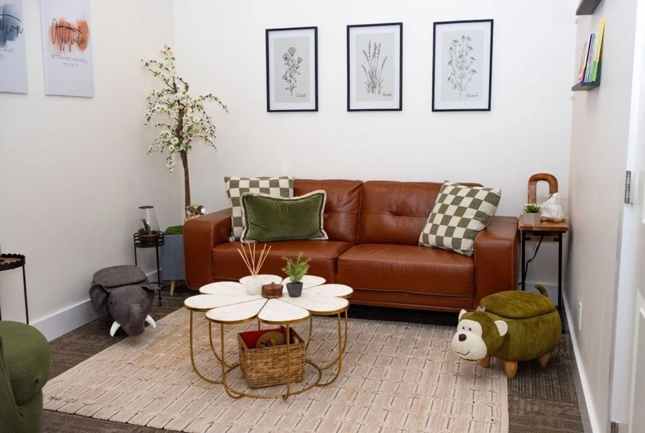 Inviting and calming child therapy office in Sarasota designed for emotional safety and growth.