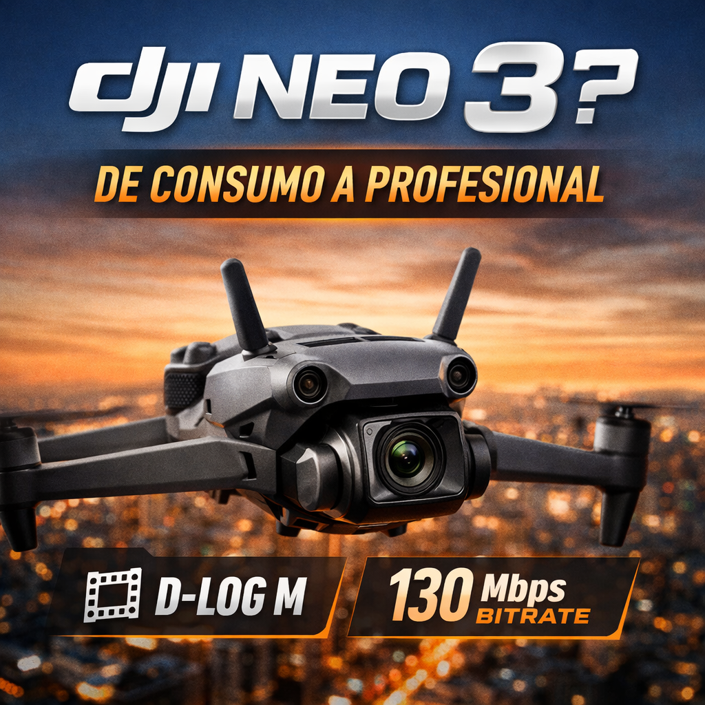DJI Neo 3: el punto donde el “consumer drone” se convierte en herramienta profesional