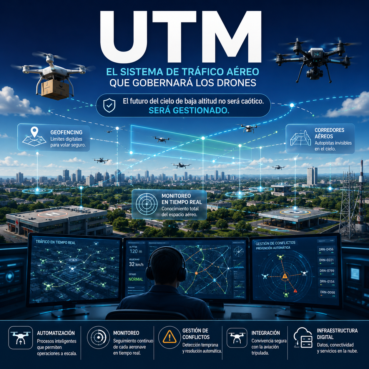 UTM: el sistema de tráfico aéreo que gobernará los drones