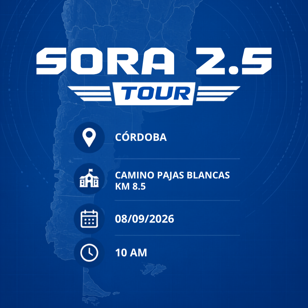 SORA TOUR llegó a Córdoba: la segunda provincia en recibir el recorrido