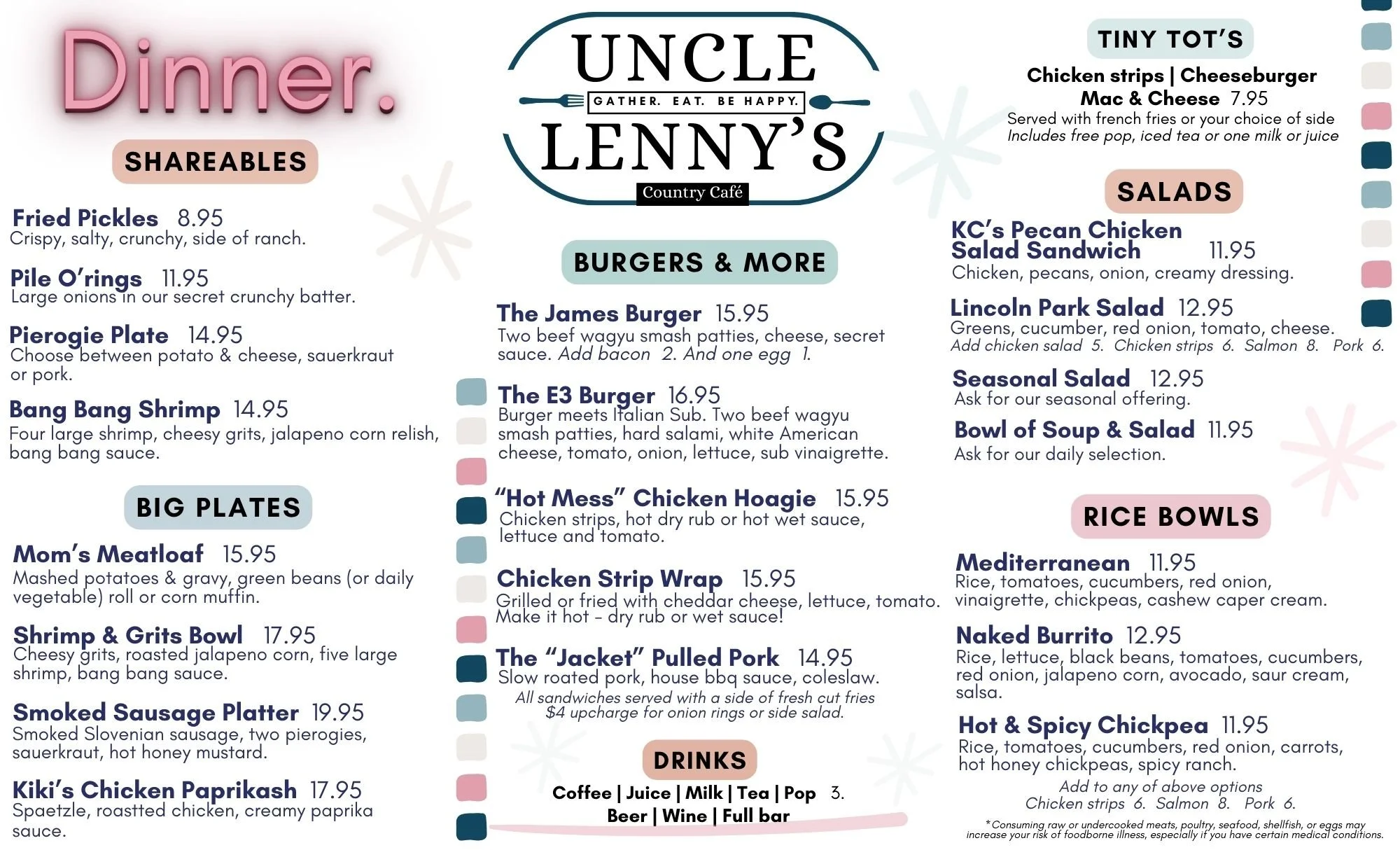 Uncle Li Menu Menu | Discover & Dine Now — Uncle Lenny's Country Cafe