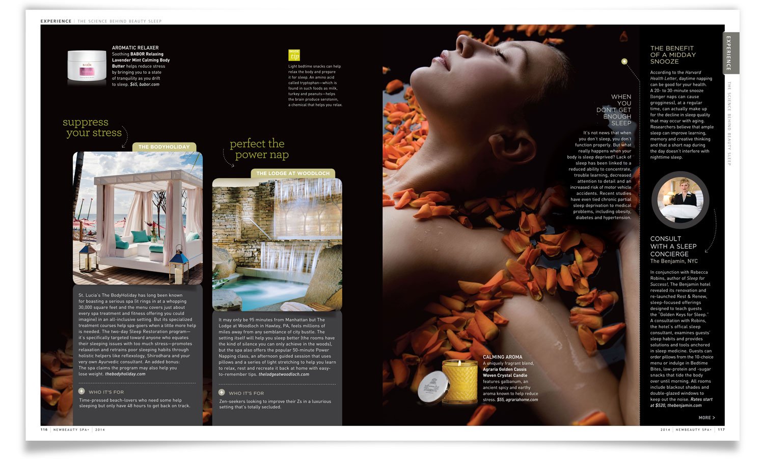 spa, wellness, advertorial design, informational design, magazine design, blog design, newsletter design, email design, catalog design