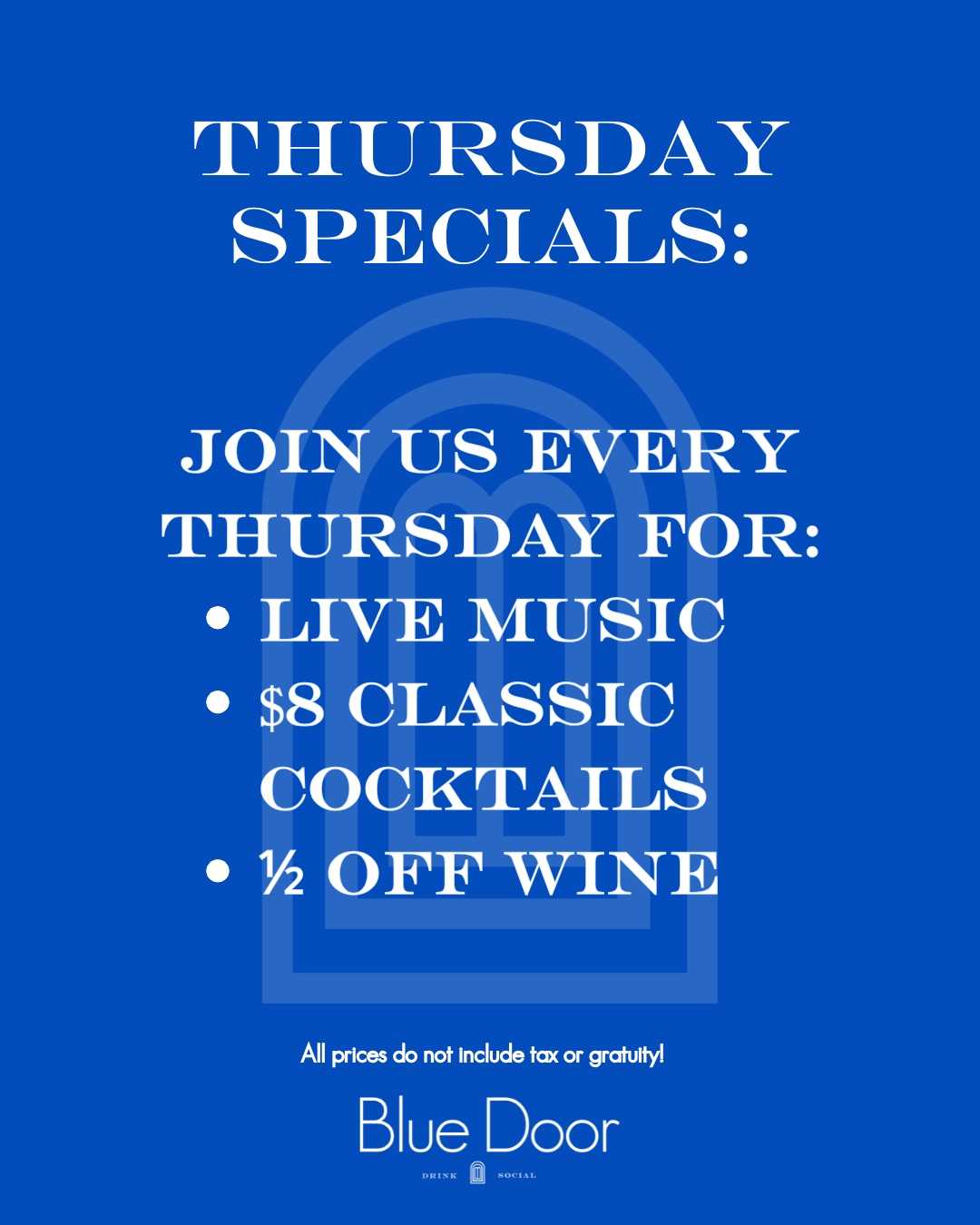 Thursday Specials