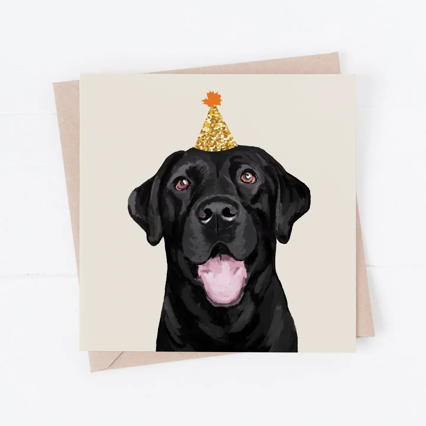 Black Labrador Greeting Card – By Richarts Designs