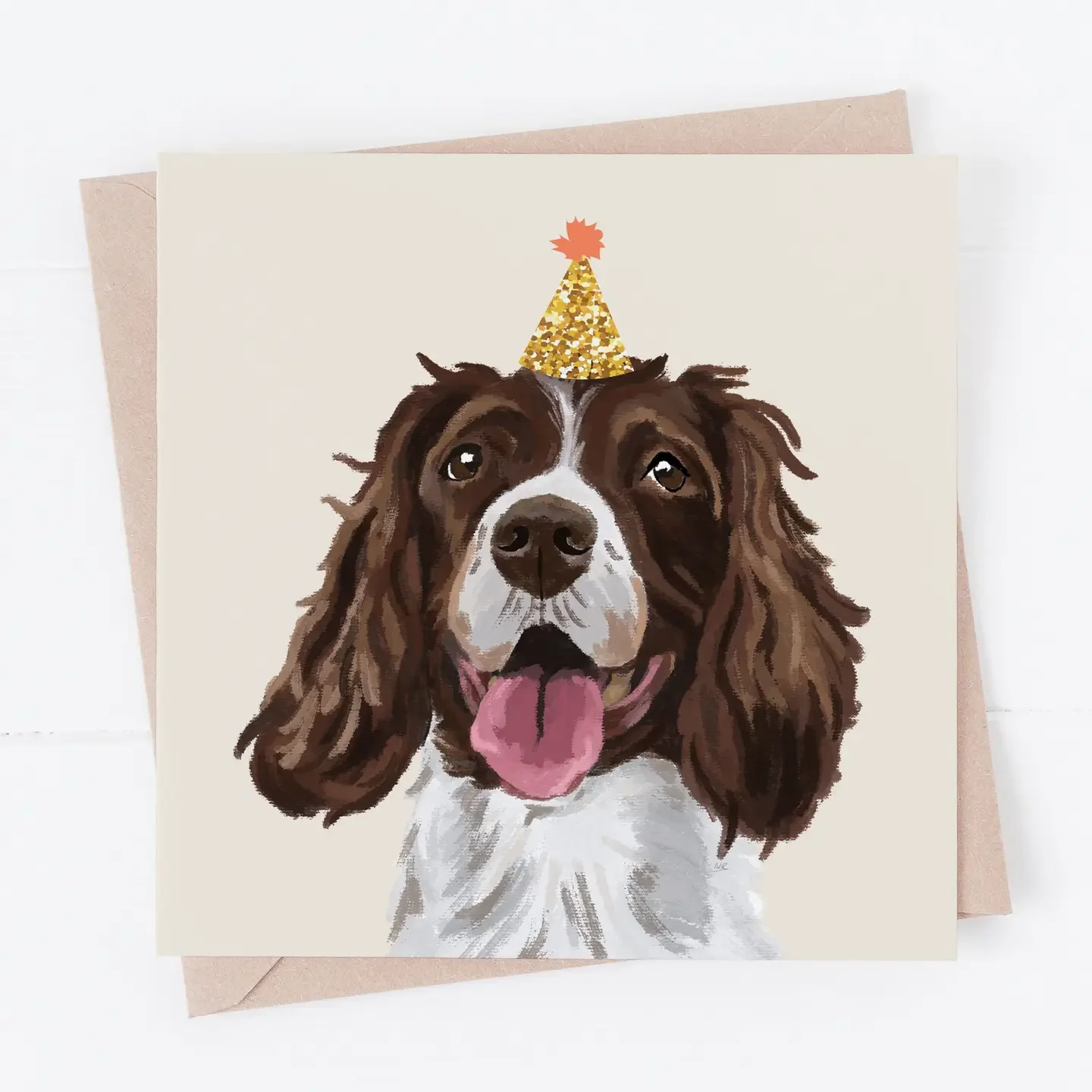 Springer Spaniel Dog Greeting Card – By Richarts Designs