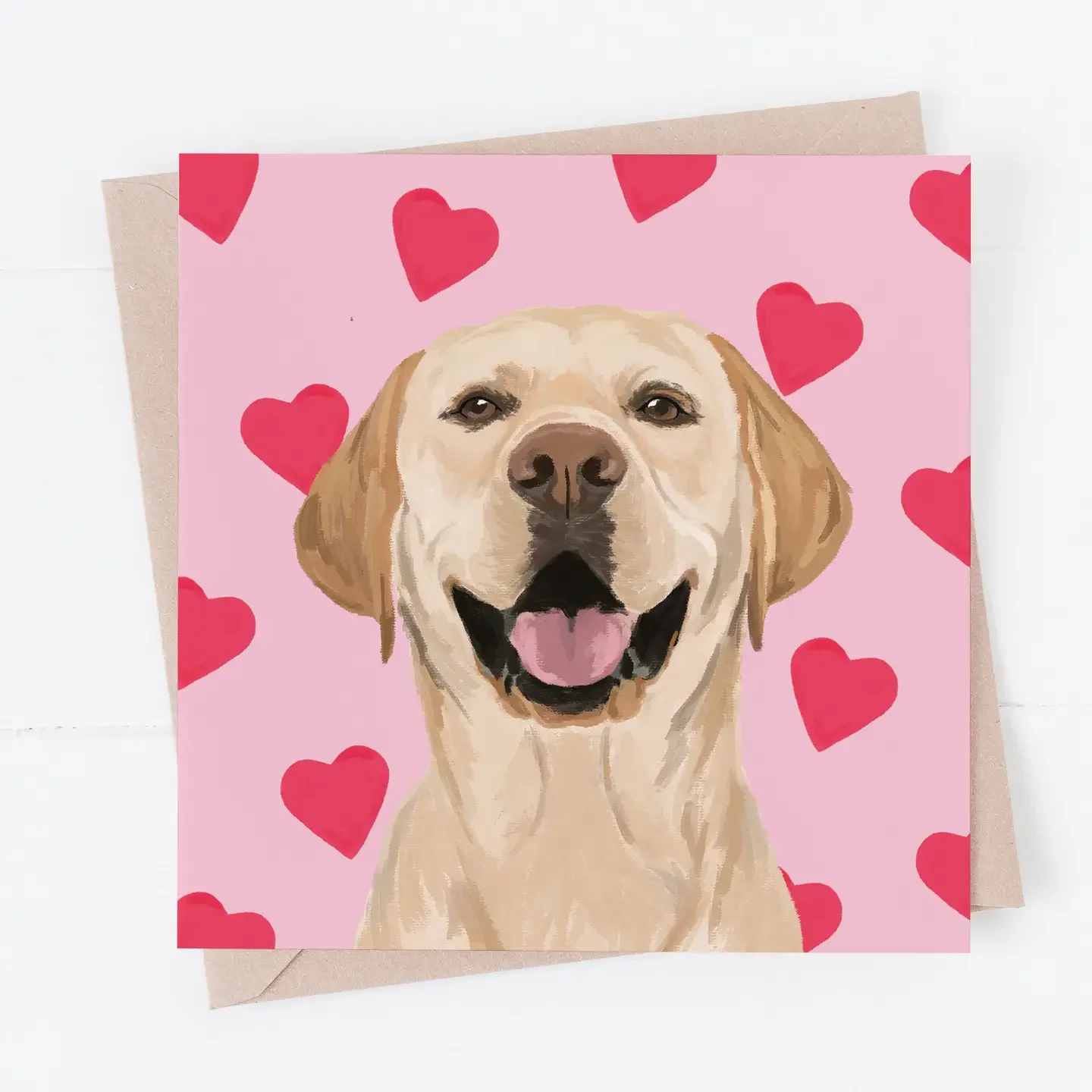 Yellow Labrador Valentine’s Card – By Richarts Designs