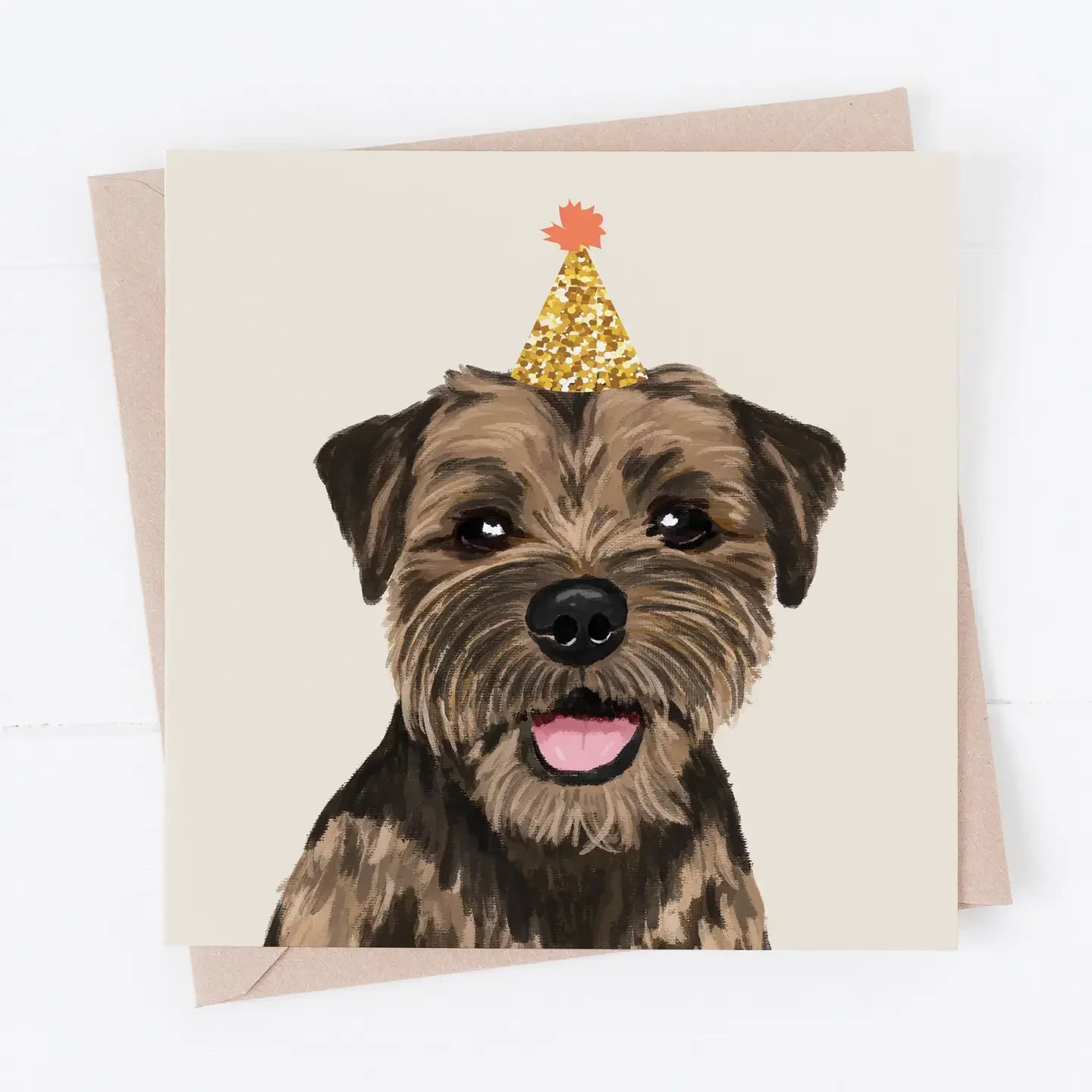 Border Terrier Greeting Card – By Richarts Designs