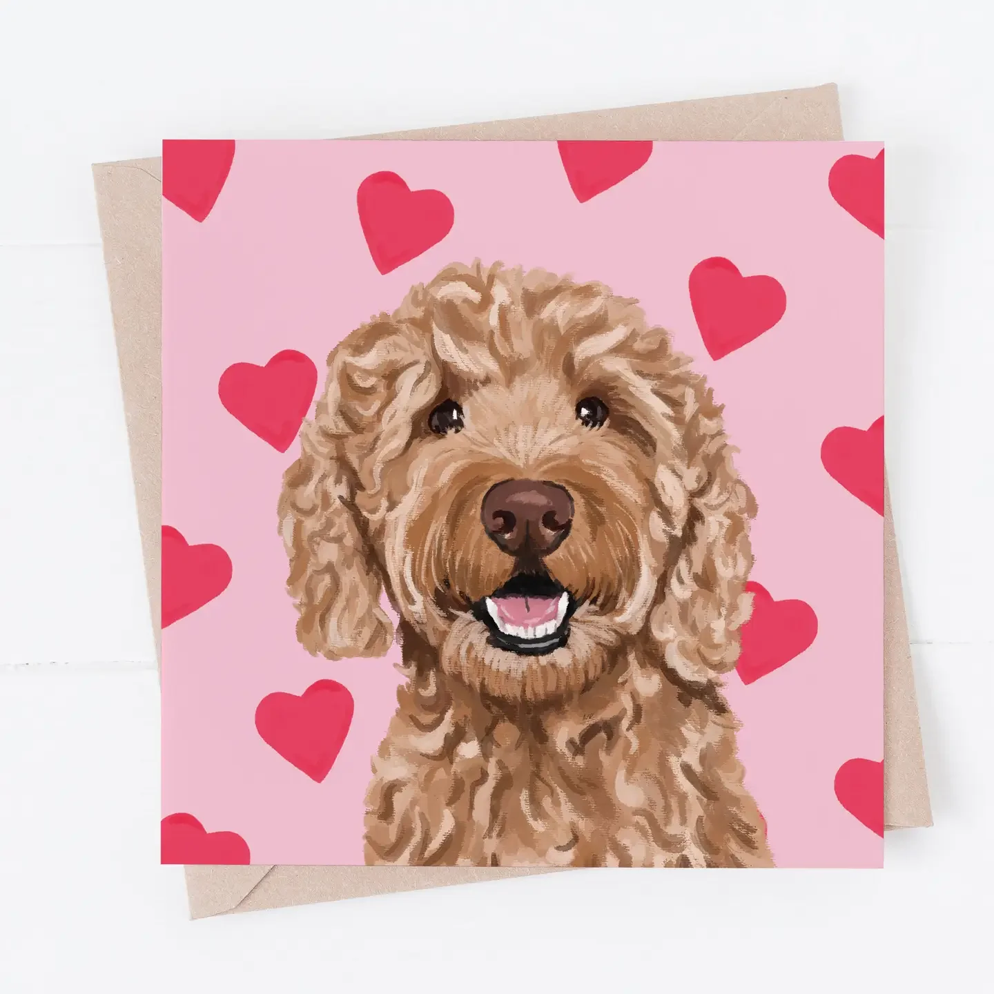 Golden Doodle Valentine’s Card – By Richart Designs
