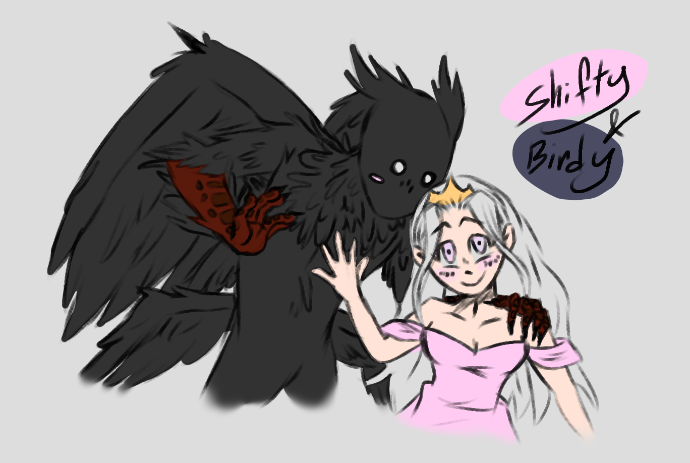 (2024) A fan sketch of the visual novel "Slay the Princess" by Black Tabby Games.